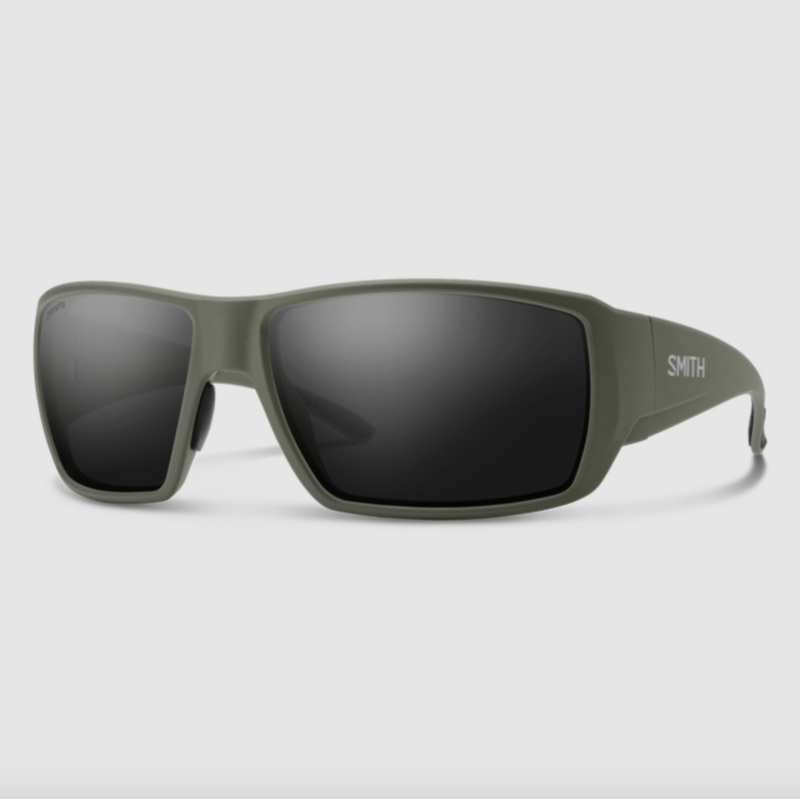 Smith Guides Choice XL Matte Moss ChromaPop Polarized Black Sunglasses
