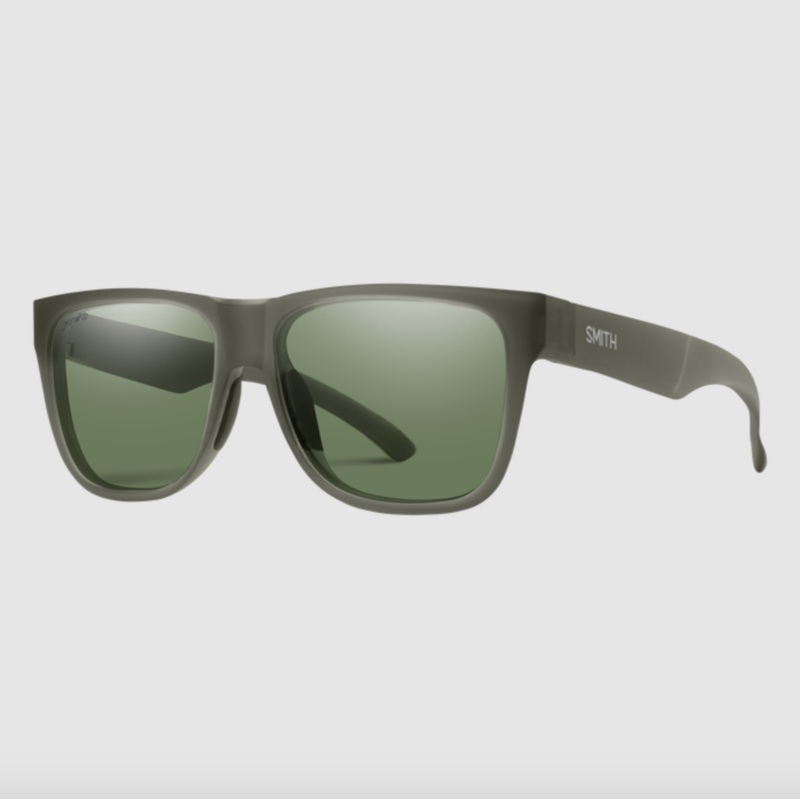 Smith Lowdown 2 Matte Moss Crystal ChromaPop Polarized Gray Green Sunglasses