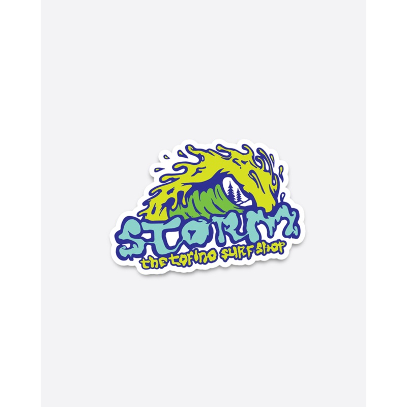 Storm Slime Wave Sticker Mini - Teal