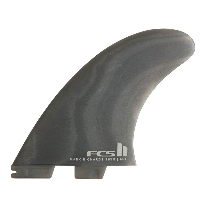 FCS II Mark Richards Neo Glass Twin+1 XLarge Smoke Tri Fins