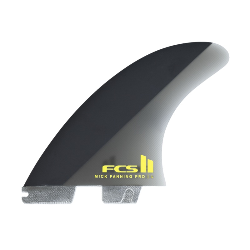 FCS II Mick Fanning PG Black/Acid Large Tri Fins