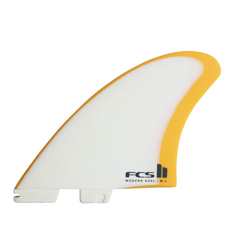 FCS II Modern Keel PG Mango/White Twin Fins