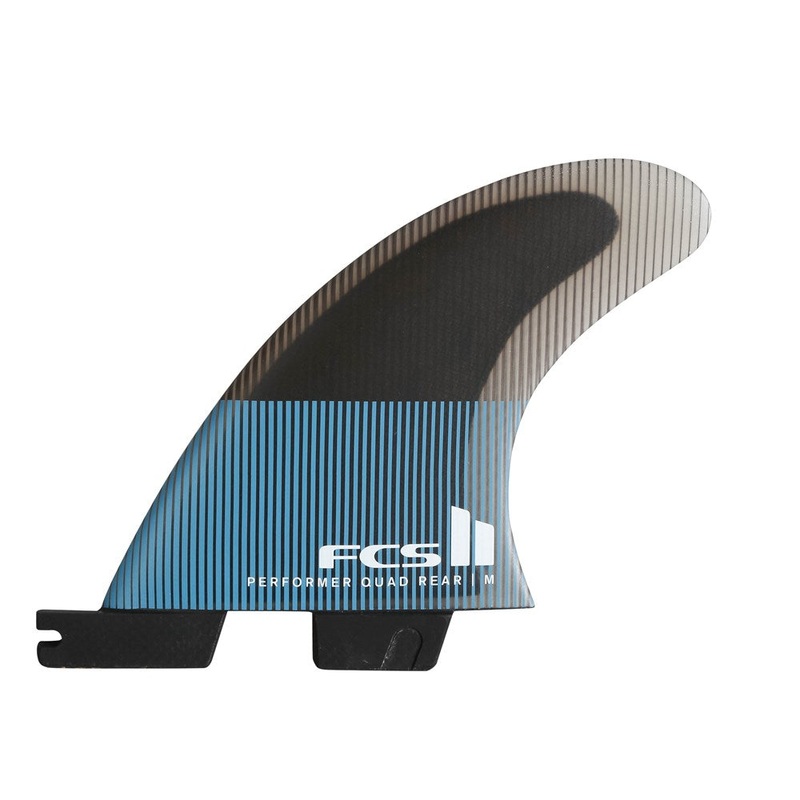 FCS II Performer PC Tranquil Blue Quad Rear Fins