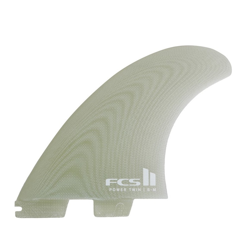 FCS II Power Twin +1 PG S-M Clear Fins