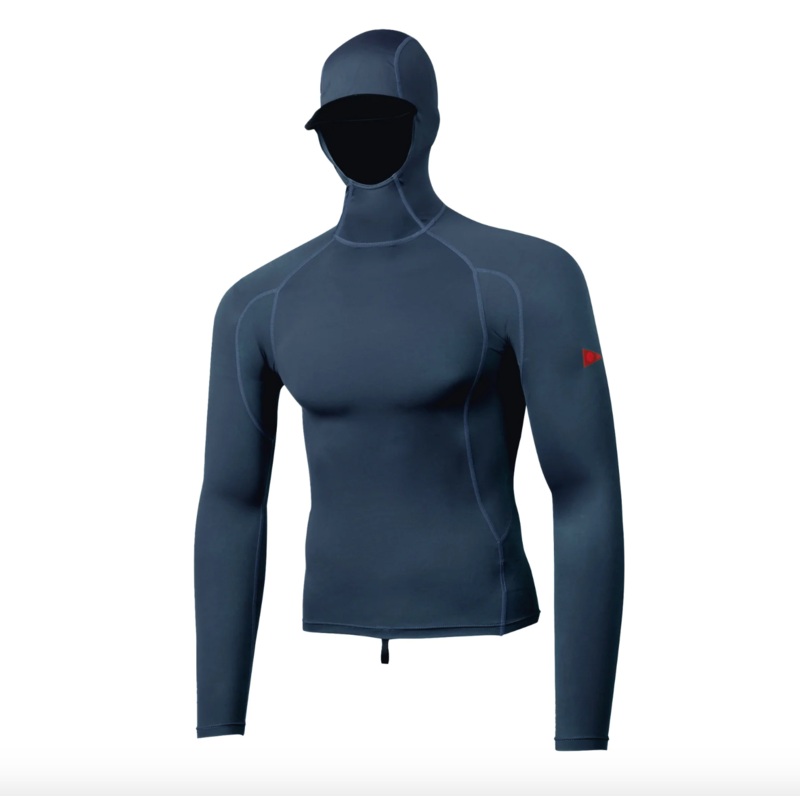 Florence Long Sleeve Hooded Rashguard - Navy
