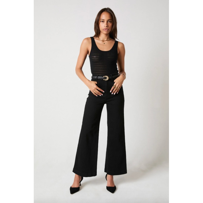 Rollas Womens Sailor Jean-  Rinse Black