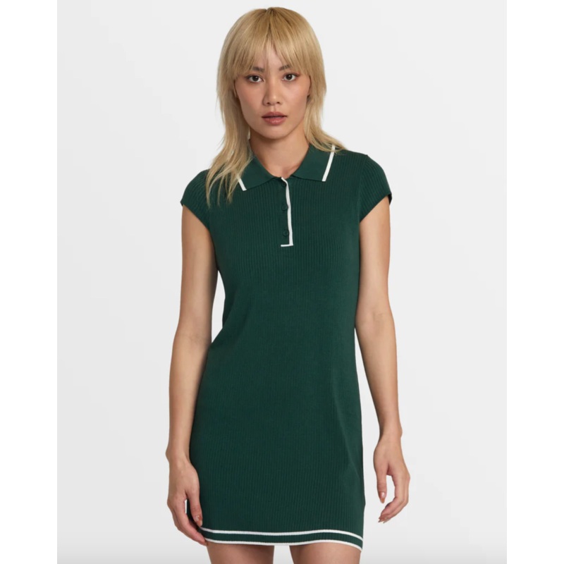 RVCA Womens Wednesday Sweater Dress- Pineneedle