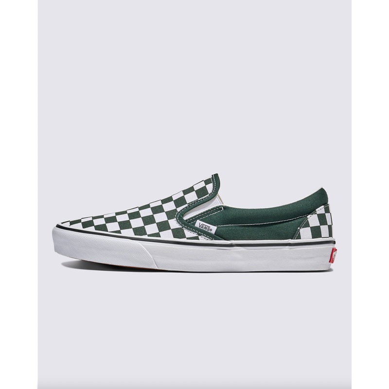 Vans Classic Slip-On - Checkerboard Scarab Green