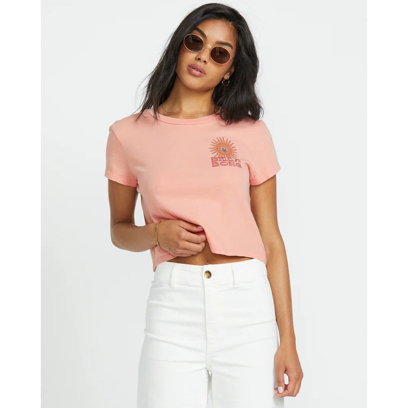 Billabong Wave Trip SS Tee Pink