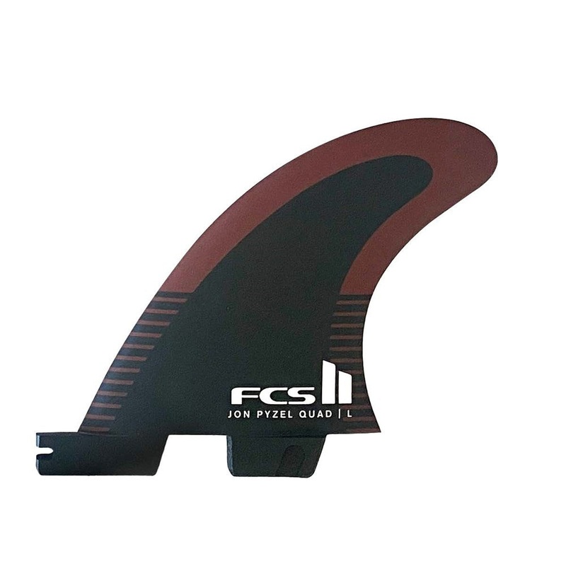 FCS II Pyzel PC Black/Shiraz Quad Rear Fins