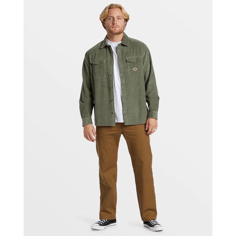 Mens Billabong Bong Days L/S Cord Shirt