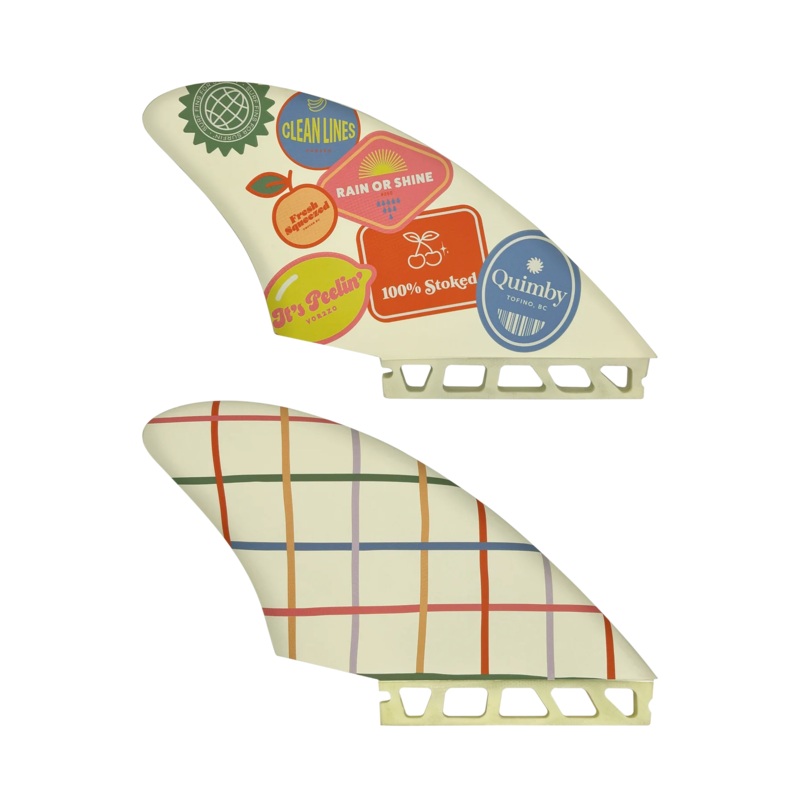 Quimby Fresh Squeezed Keel Twin Fins - Futures
