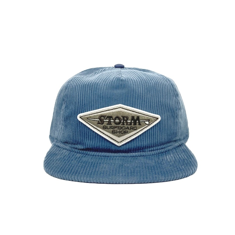 Storm Diamond Corduroy Flat Brim Blue