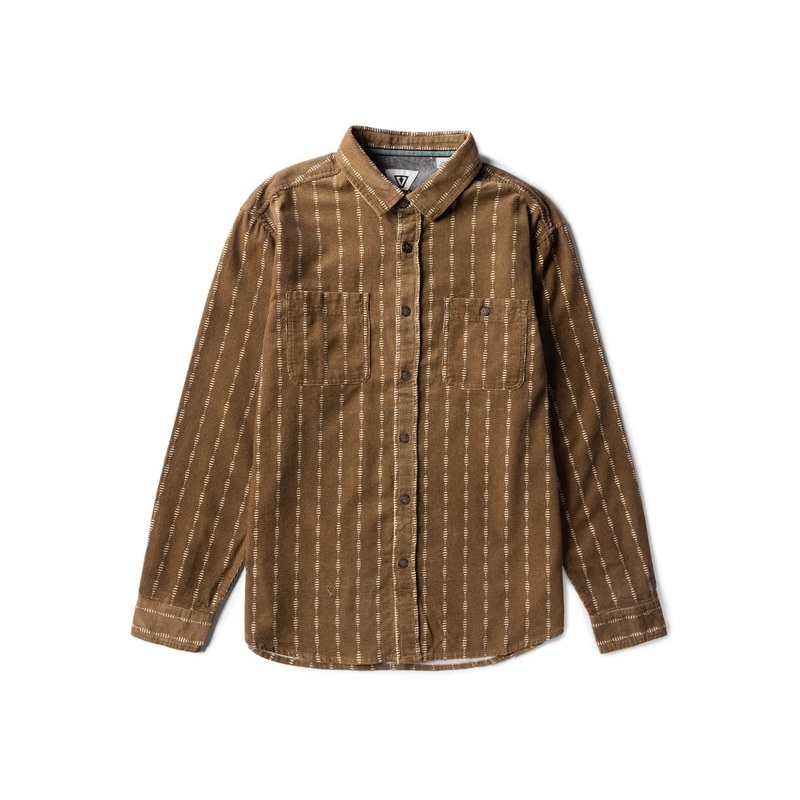 Vissla Rails Cord LS Shirt - Kangaroo