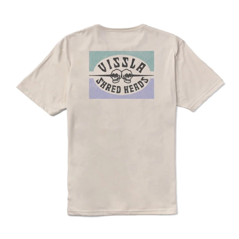 Vissla Shred Heads Organic Tee - Bone