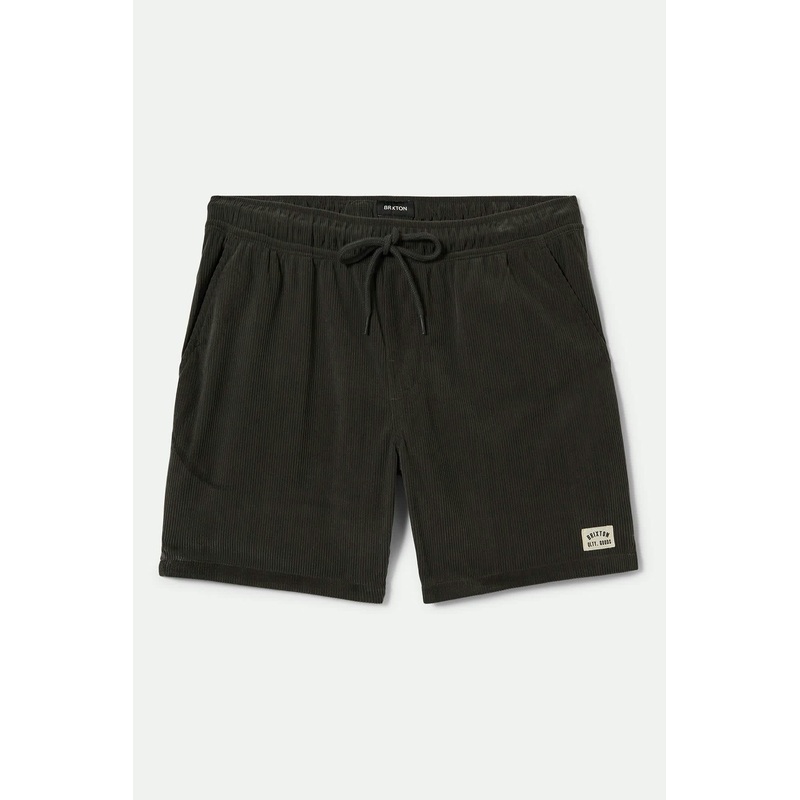 Brixton Everyday Corduroy Short - Washed Black