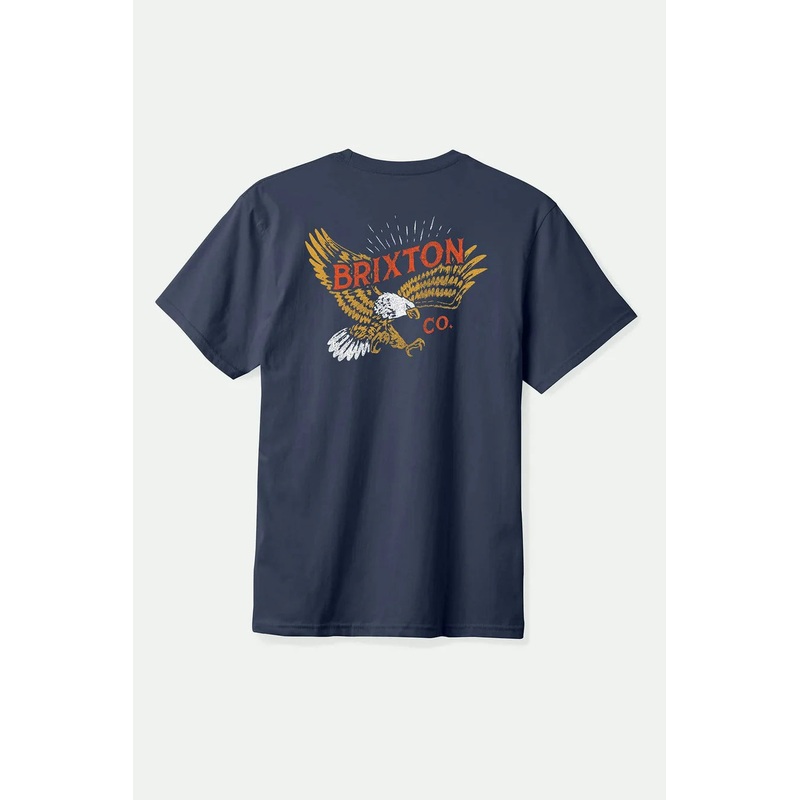Brixton Keller S/S Standard T-Shirt - Navy