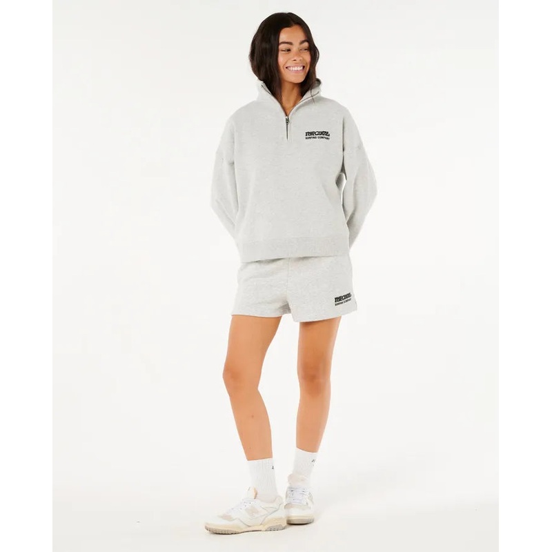 Rip Curl Surf Puff 1/4 Zip Grey