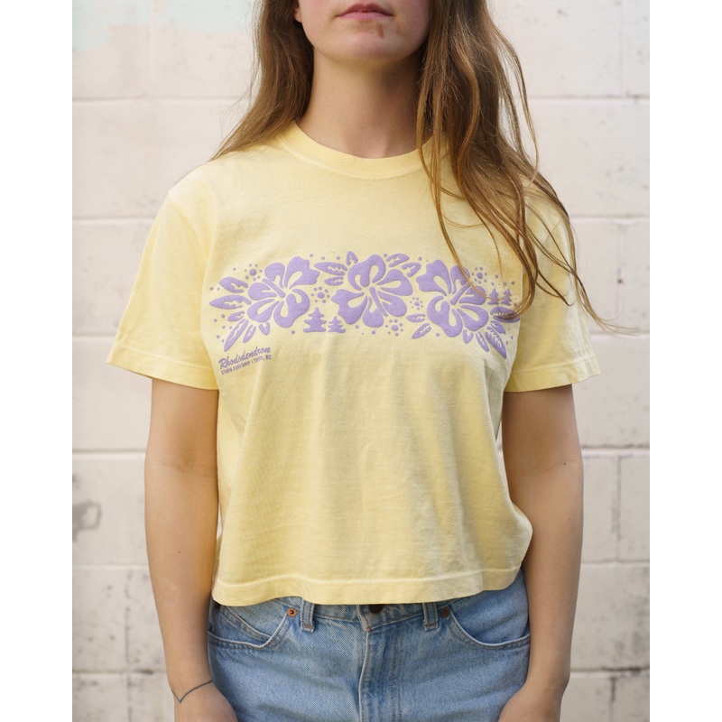 Storm Rhododendron Womens Tee - Butter