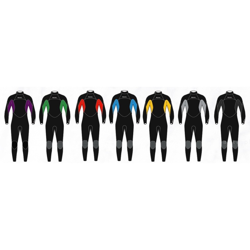 Rental Fullsuit 3/2mm Bzip Flatlock Junior 2017