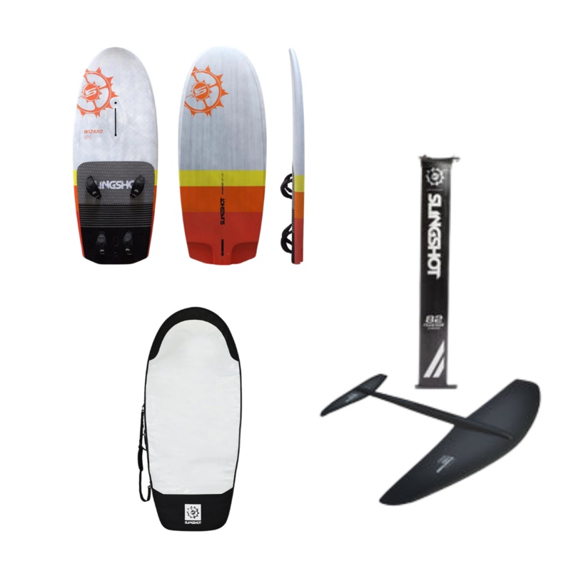 Wizard 125L + Phantasm E990/710 Lower Package + Mast 82cm Alu. Windsurf foil/ Wingfoil Package
