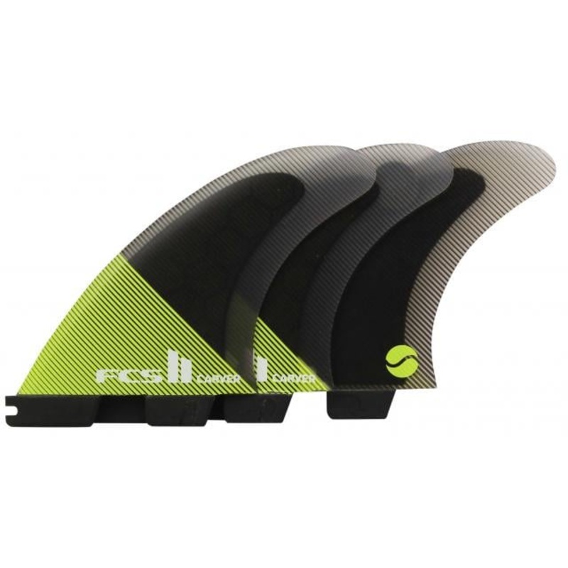 FCS II CARVER BLACK MEDIUM TRI RETAIL FINS
