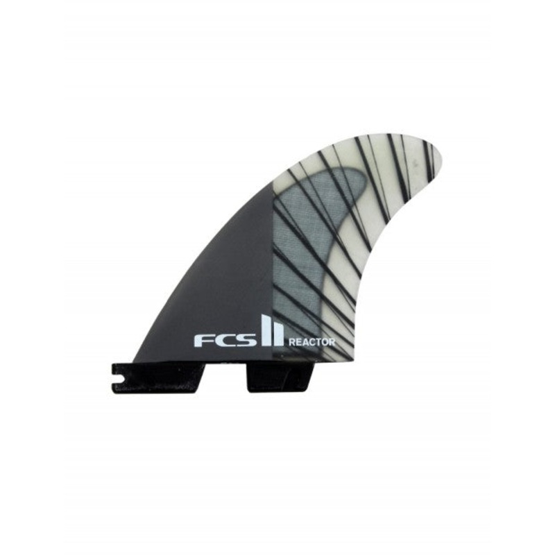FCS II Reactor PC Carbon Large Black/Charcoal Tri Retail Fins