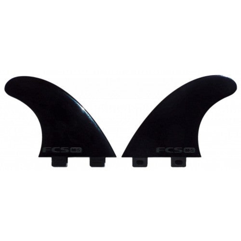 M5 BIC Black Glass Flex Twin Fin Set