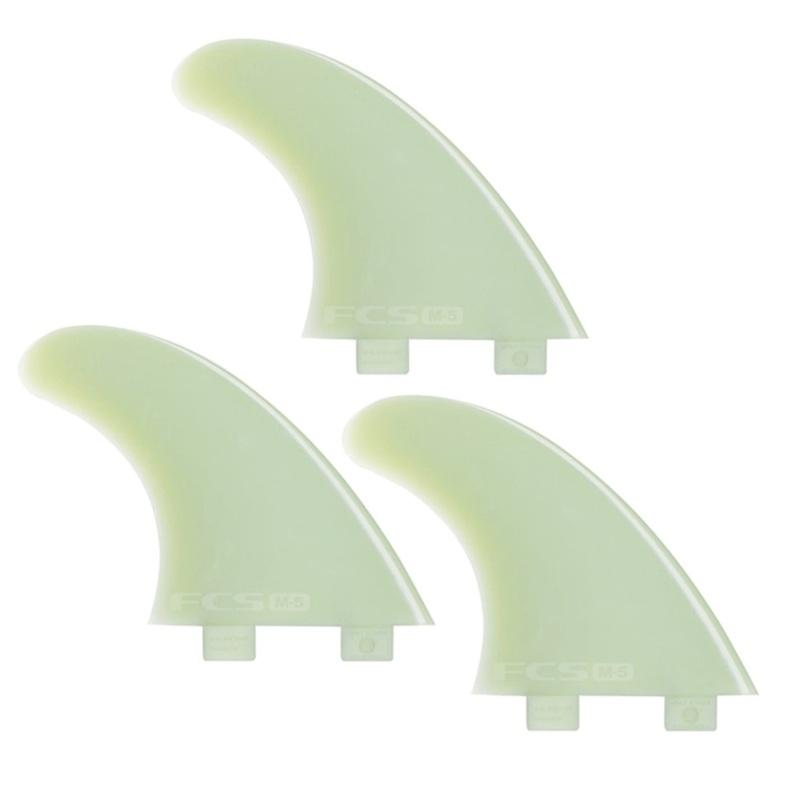 M5 Natural Glass Flex Tri Fin Set